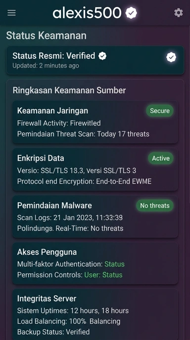 Kanal Resmi APK alexis500 untuk Pengguna Android