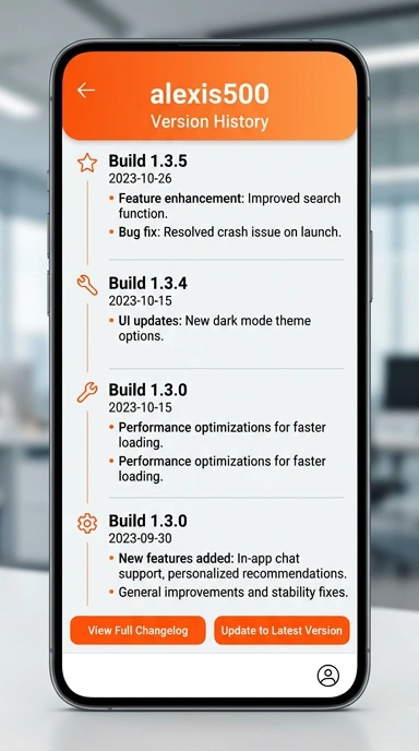 Riwayat Versi Apk alexis500 untuk Pengguna Android