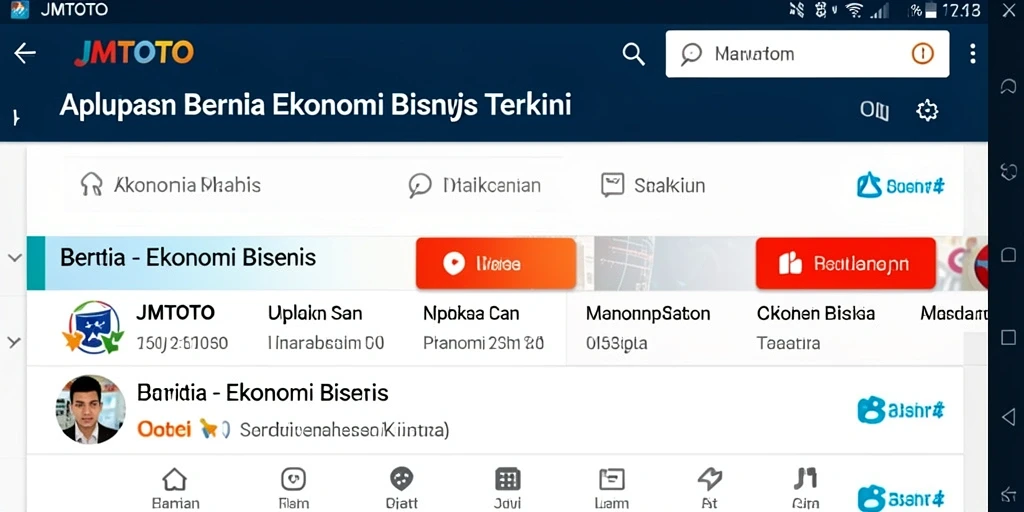 Tampilan antarmuka JMTOTO yang modern dan informatif.