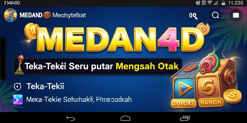 Tampilan antarmuka menarik dan fungsional MEDAN4D.
