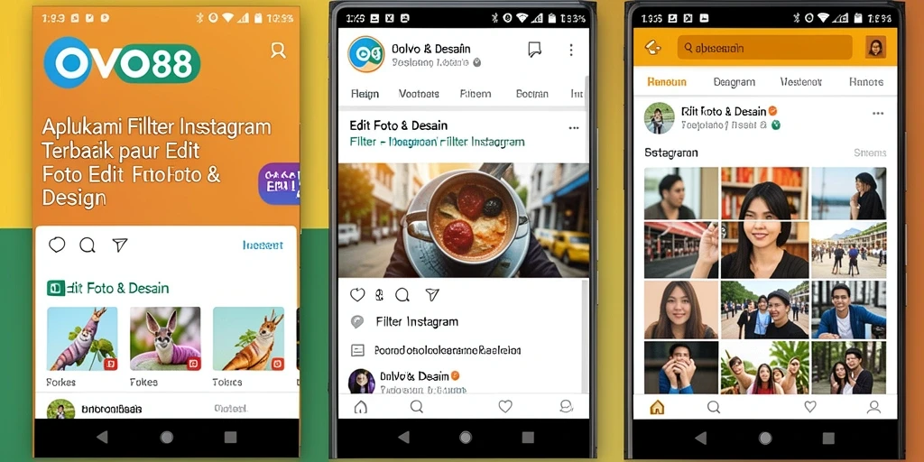 Screenshot utama OVO88 dengan antarmuka Filter Instagram yang menarik dan intuitif.