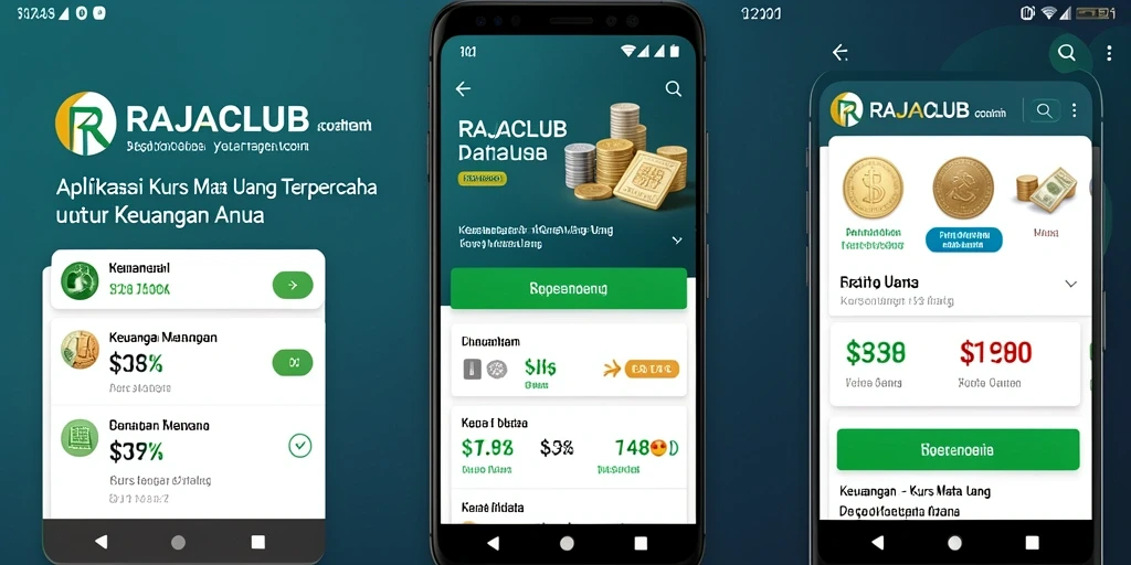 Tampilan antarmuka aplikasi RAJACLUB yang informatif dan user-friendly.
