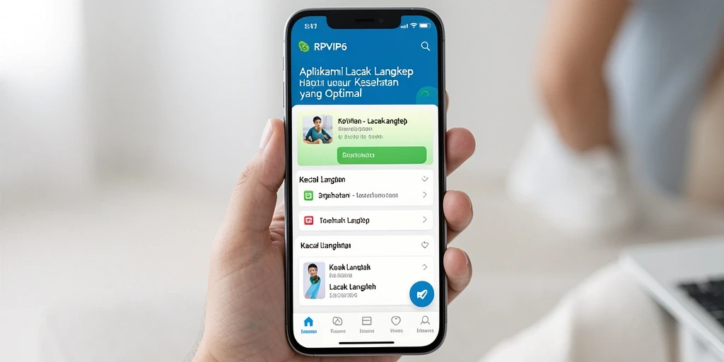 Antarmuka intuitif RPVIP6 untuk pelacakan langkah harian.