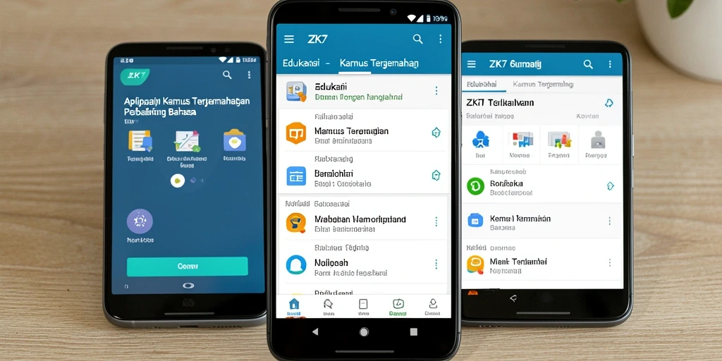 Antarmuka pengguna ZK7 yang sederhana dan efektif.